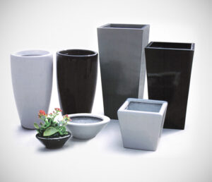 Modern Pots for Indoor Plant hire from Broadway Plantscapers
